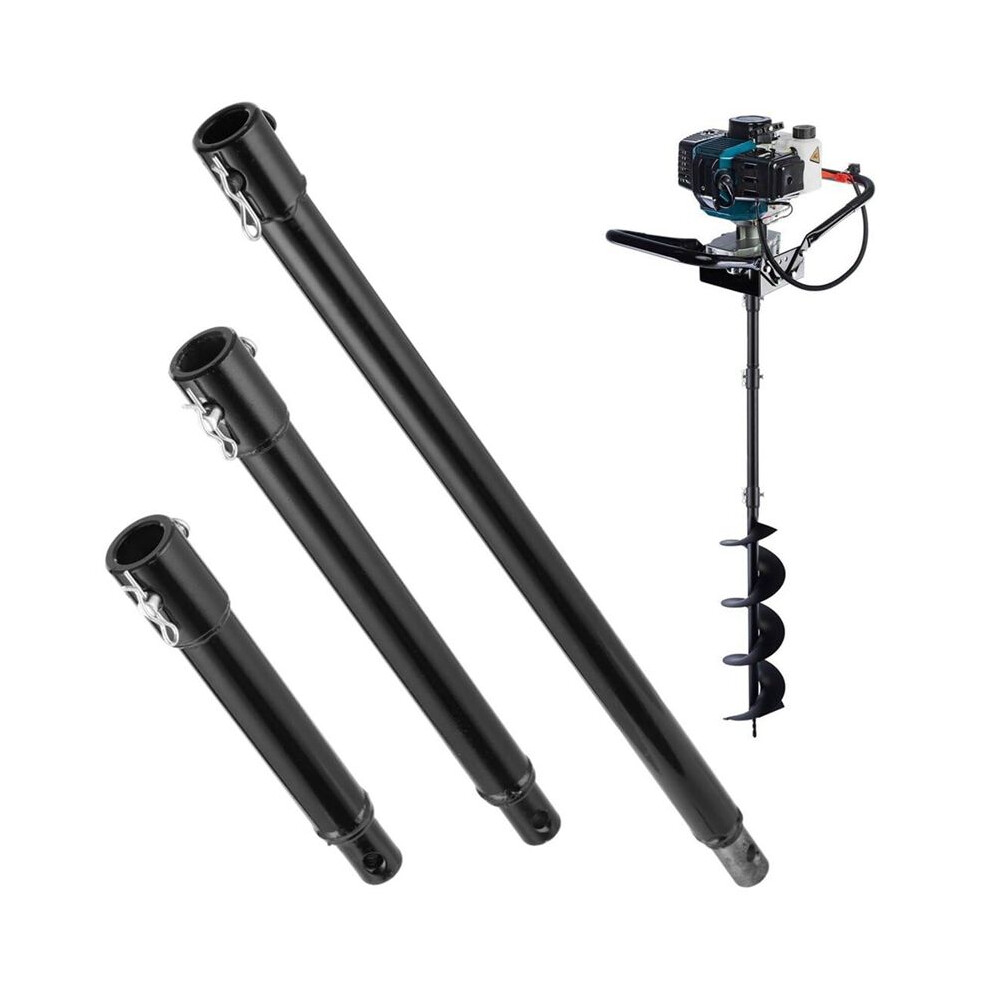 3Pcs Auger Extension Drill Bits, 3/4In Shaft Earth Auger Drill Bit Extension, Garden Spiral Hole Drill Bit Extension Rod 6032294786272