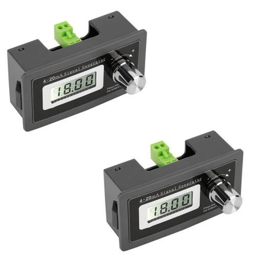 2Pack 4-20MA Current Loop Signal Generator 0.01 Precision Two-Wire PLC Instrument