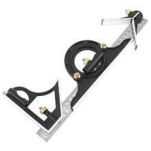 3 in 1 300mm Adjustable Measuring Ruler Multi Combination Square Angle Finder Protractor Tools