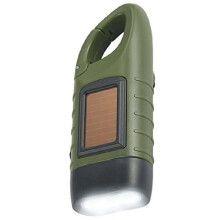 Hand Crank Solar Powered Flashlight,Emergency Rechargeable LED Flashlight,Survival Flashlight,Torch for Outdoor Sports,C