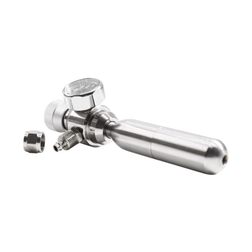 Akvarium CO2-Regulator 2000psi Tryckmätare för 6 mm Sugrör 3/8-24UNF 1
