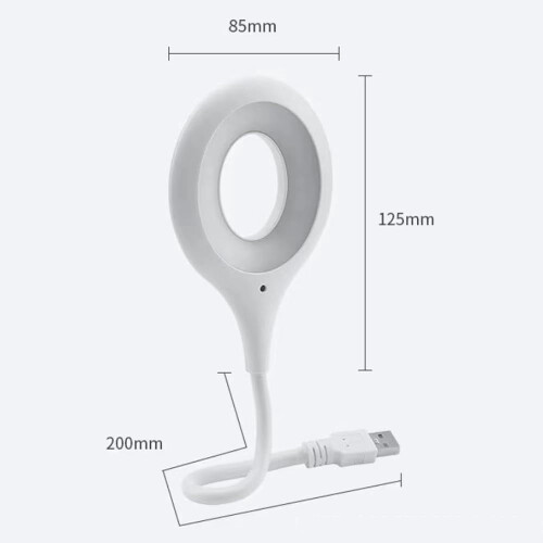 Επιτραπέζιο φωτιστικό LED USB με φωνητική ενεργοποίηση, σε συσκευασία 3 τεμαχίων και 1