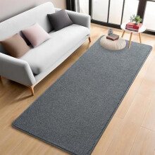 2x6 Bedside Runner Rug, Dark Grey, Low-Pile Washable Memory Foam, Non-Slip, Soft Carpet for Bedroom, Hallway, Entrance, Kitchen, Laundry, Living Room