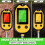 5-In-1 Soil Moisture Meter, Environment Illumination/Sunlight Intensity, Soil Temperature Value, Soil Moisture Content 2
