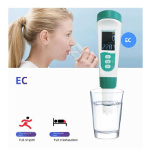 5 in 1 TDS Meter PH Tester PH/TDS/EC/Salt/Temp Tester IP65 Waterproof PPM Meter Water Tester for Drinking Water