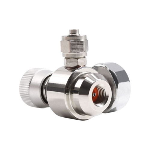 Akvarium CO2-Regulator 2000psi Tryckmätare för 6 mm Sugrör 3/8-24UNF 2
