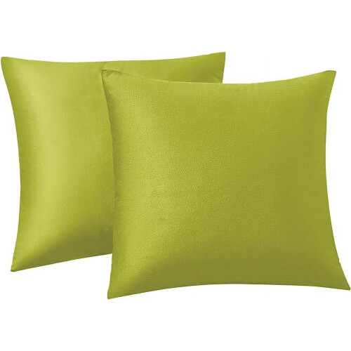 Ensemble de 2 housses de coussin carrées en velours – 61 x 61 cm