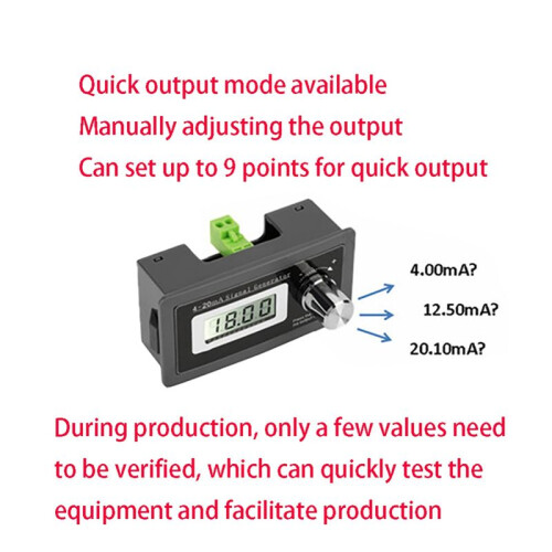 2Pack 4-20MA Current Loop Signal Generator 0.01 Precision Two-Wire PLC Instrument 2