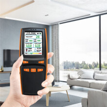 9-in-1 Air Quality Monitor CO/CO2/PM2.5/HCHO/TVOC with Data Storage and Download Support