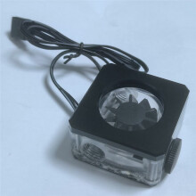 Water Cooling Flow Meter RGB Water Flow Meter G1/4inch Flow Meter System for PC Gaming Water Cooling Building Black