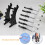 Organizer voor make-upborstelhouders, transparant, 2 stuks 3