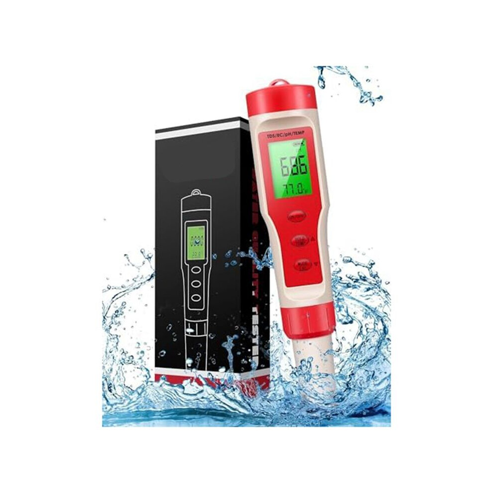 4-In-1 Ph Meter, Ph Meter, Digital Ph Tester 0.01 High Accuracy With 0-14 Ph Measurement Range,For Household Drinking 6033072632088