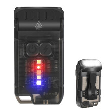 V15 LED Small Powerful Flashlight,10 Modes Pocket Keychain Flashlight Rechargeable Portable Flashlight(Black)