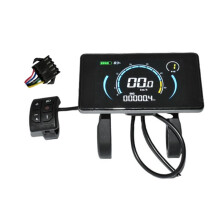 Electric Bike Colorful 808 LCD Display Meter 24V-72V SM Connection Plug Ebike Intelligent Display