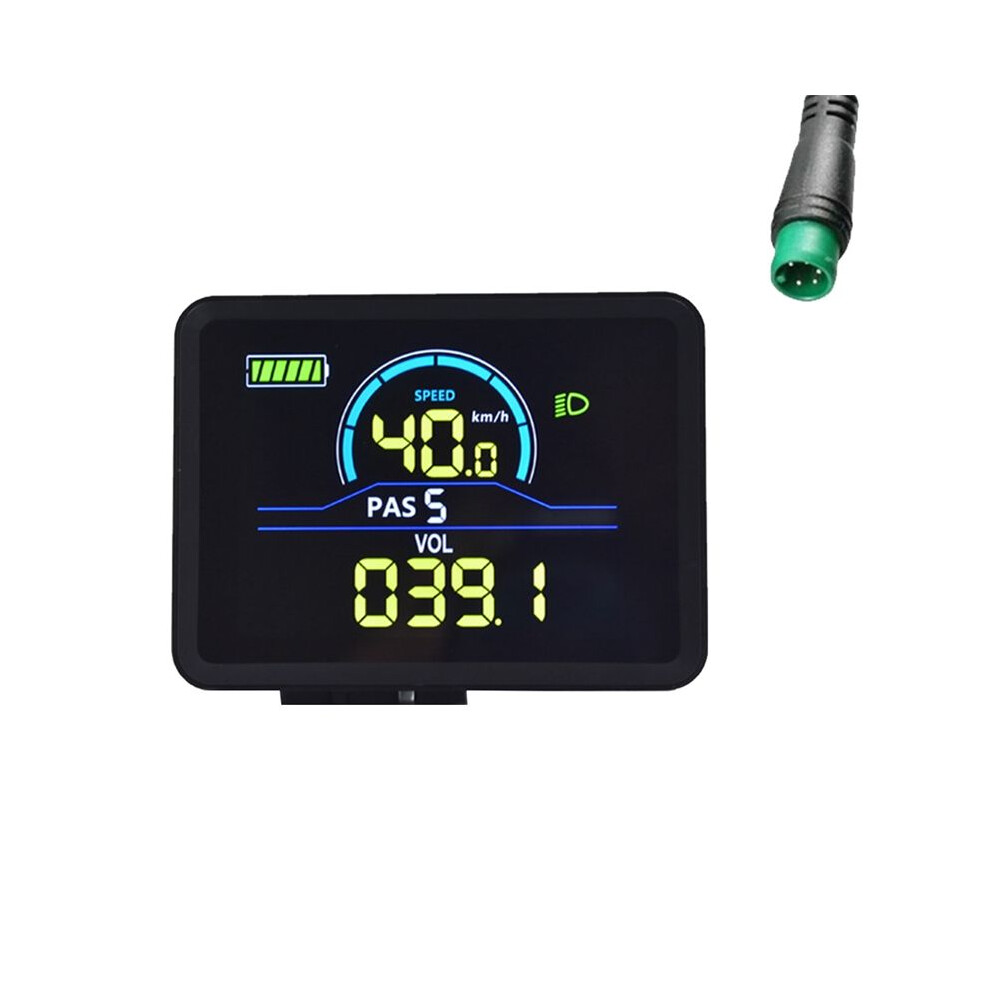 P5c Electric Bike Lcd Display Meter 24V-60V Ebike Intelligent Display Ip67 Uart Colorful Lcd Display Meter 5Pin 6132541953003
