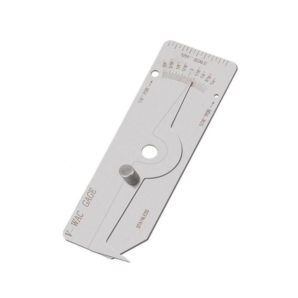 V-Wac Single Weld Gage Welding Inspection Thread Gauge Inch Checks Undercut Crown Height Porosity Pits 6034163788011