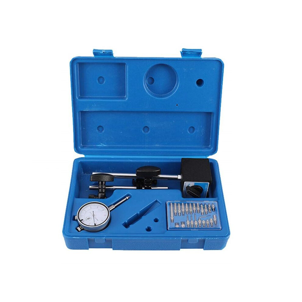 Dial Indicator With Magnetic Base Holder Fine Adjustable Long Arm 0-1 Inch Professional Gauge 0.001 Inch 6033792916567