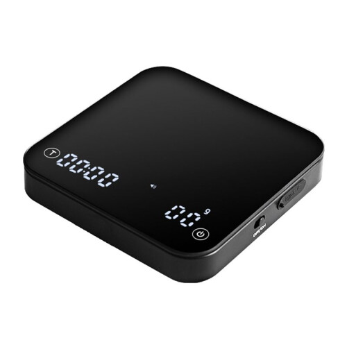Coffee Scale , 0.1g Precise Graduation, Portable Pocket Scale Multi-Function Timing Kitchen Scale Black 1
