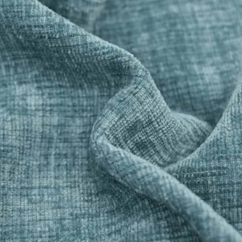 Capas de almofada decorativas em chenille azul-fumaça, pacote com 45x45 cm (18x18 polegadas) 1