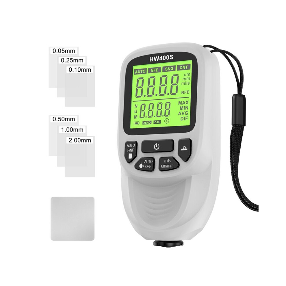 Digital Car Paint Thickness Gauge Hw400s Coating Thickness Meter Automotive Coating Measurement Device White 6033646901114