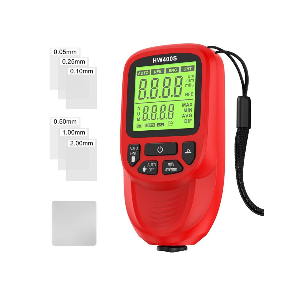 Digital Car Paint Thickness Gauge Hw400s Coating Thickness Meter Automotive Coating Measurement Device Red 6031068229236