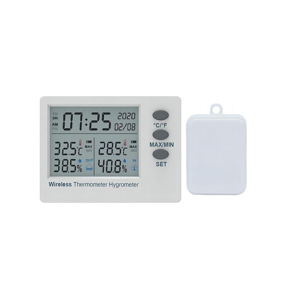 Wifi Wireless Thermometer Hygrometer Indoor Outdoor Digital Temperature Humidity Meter Large Screen Electronic 6031487773150