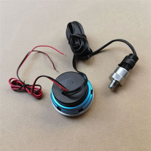 52 mm Oliedrukmeter met Waarschuwingsalarm 1/8 NPT-Sensor Oliedrukmeter voor Autoboot 2