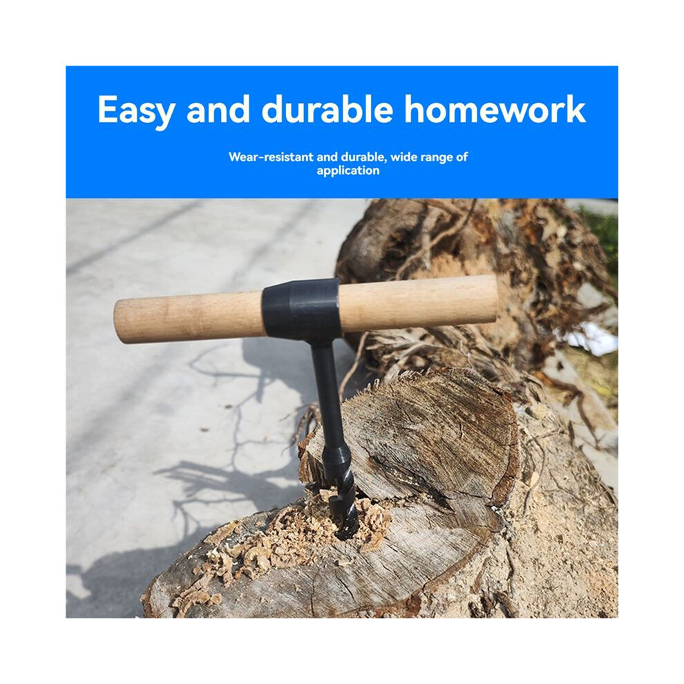 Hand-Auger Drill,Bushcraft Wrench, Eye Auger,Survival Settlers Wrench Tool For Camping,Hiking,Woodworking 6033767549462