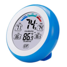 Digitale Monitor Hygrometer Thermometer Binnenkamer Thuistemperatuur Vochtigheidsmonitor voor Thuiskantoor Babykamer Blauw