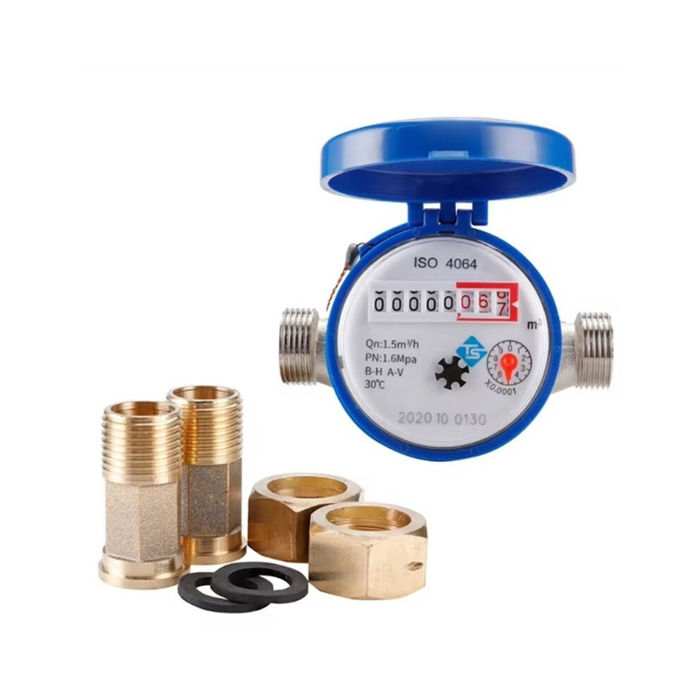 Water Meter Mechanical Rotary Pointer Counter Flow Water Meter Digital Display Water Measuring Tools 6031070608630