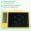 Multifunctional Electronic Desk Calendar LCD Handwriting Board with Alarm Clock Humidity Temperature LCD Message Board,B 3