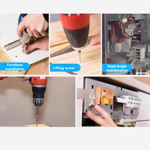 Handheld Electric Drill Impact Drill Household Hand Drill Can Rotate Multi Functional Electric Screwdriver Repair Tools 2