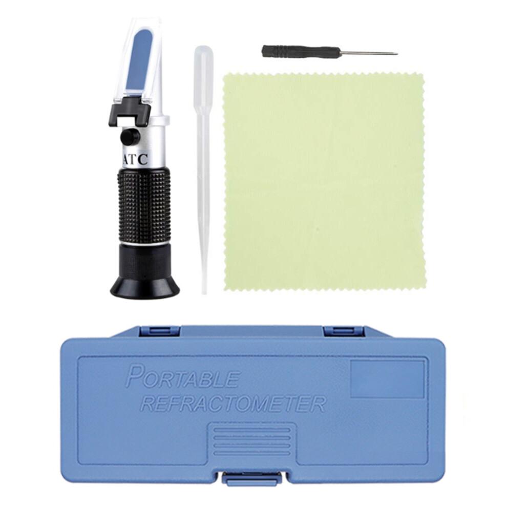 Honey Refractometer With Atc Refractometer For Honey Moisture Multifunctional Handheld Antifreeze Freezing Point Meter 4711758984943