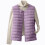 Lila pufferjacka dam, ärmlös, plus size 2