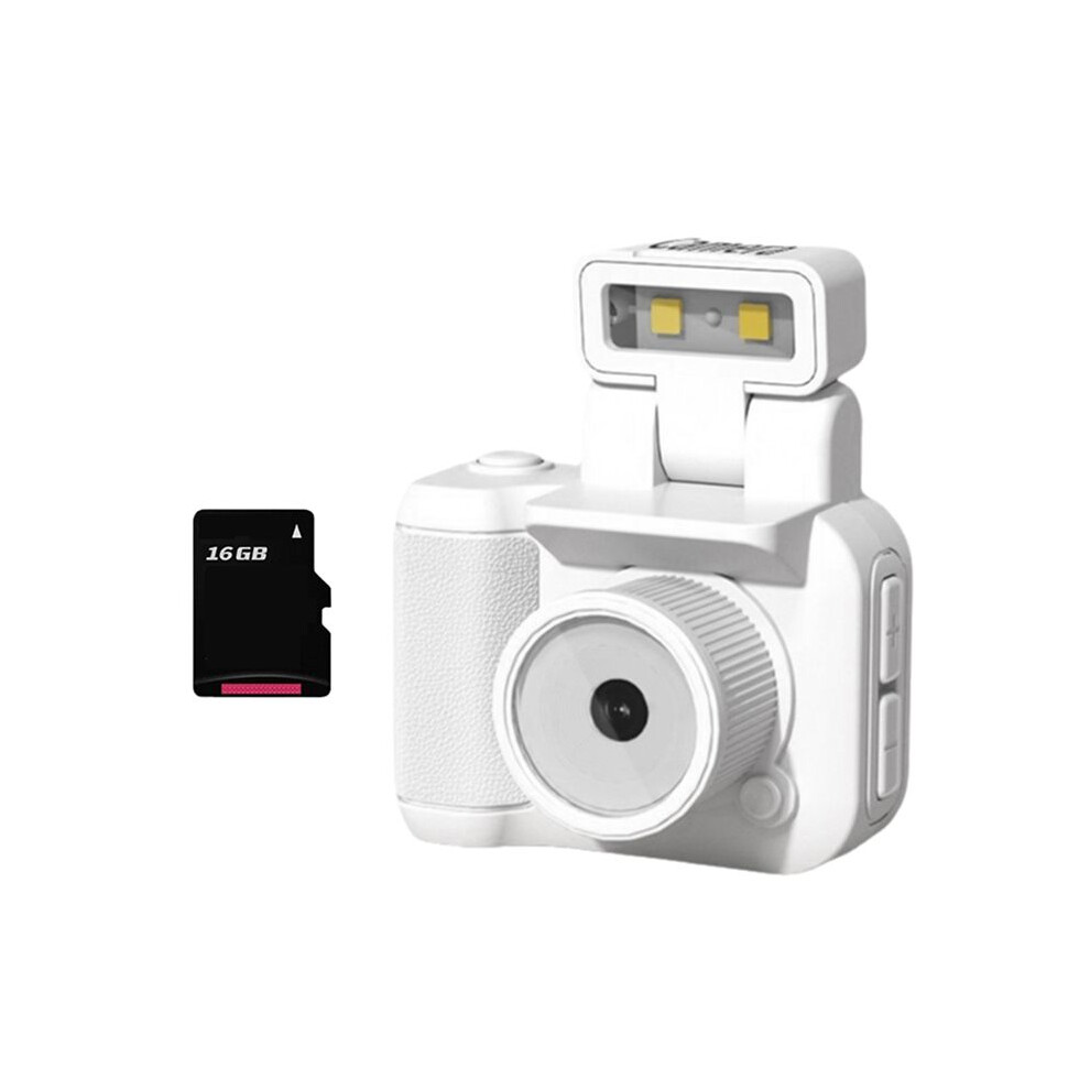 Slr Style Camera Cmos 16Gb With Flash & Charging Dock Portable Video Recorder Dv 1080P With Lcd Screen Light/White 6032615938519