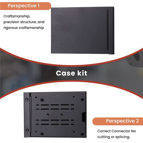 For Raspberry Pi 5 Industrial Grade Large Space Metal Case for Active Cooler PCle/PoE HAT 2