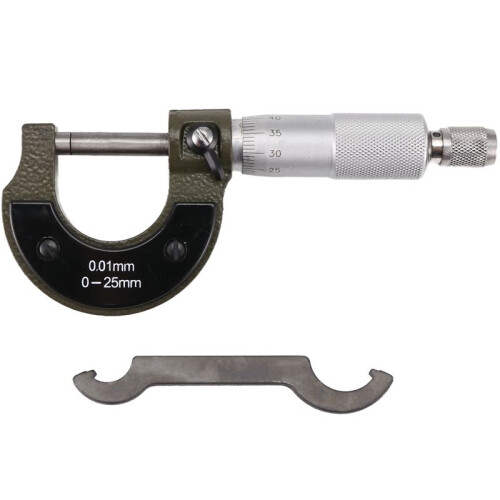 0-25mm Metric Micrometer Carbon Steel Outside Micro-Meters Precise Tools Micro-Meter Gauge Meter Accurate Measuring Tool