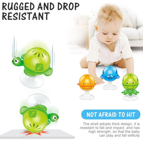 MAINYU Babyrassel-Set mit Saugnäpfen, 3er-Pack 2