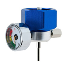 Adaptador de Llenado de Propano para Gas Verde con Manómetros y Cubierta Protectora Tipo Dedal. Use el Tanque de Propano para Acampar.