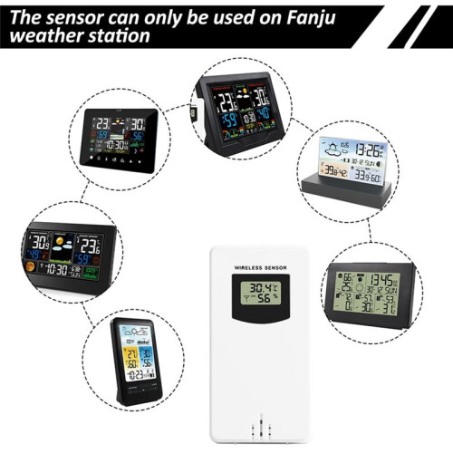Temperature Humidity Wireless Sensor Hygrometer Electronic Digital ...
