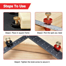 Stair Gauge for Framing Square & Rafter,Speed Gauges Grip Tall Stair Gauges Jig Stair Layout Adjustable 20mm