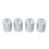 Alibration Weights 200 G, Chromeplated Steel 4 Pcs. Double Hook Weights Accuracy of 2% in Scale Testing Class 5