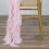 Faixa de cadeira em chiffon encaracolado rosa 4
