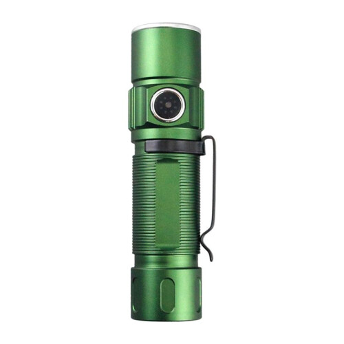 Flashlight Outdoor Highlight  Power Display Glare 3LED Flashlight Army Green