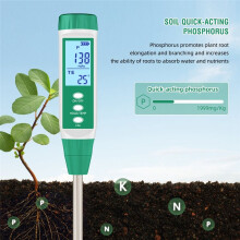 Soil Tester, Potassium Fertiliser Tester Analyser for Use in Potting and Planting Farms Gardening