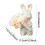 Keramisk kaninvase til blomster eller dekor 3