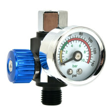 Air Compressor Regulator Valve with Pressure Gauge, for Precise Control in Air/Pneumatic Tool with PF20 Connector