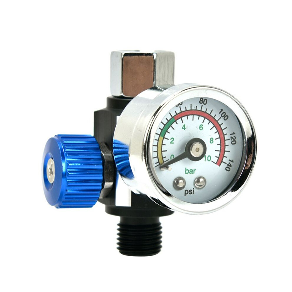 Air Compressor Regulator Valve With Pressure Gauge, For Precise Control In Air/Pneumatic Tool With Pf20 Connector 6034254838243