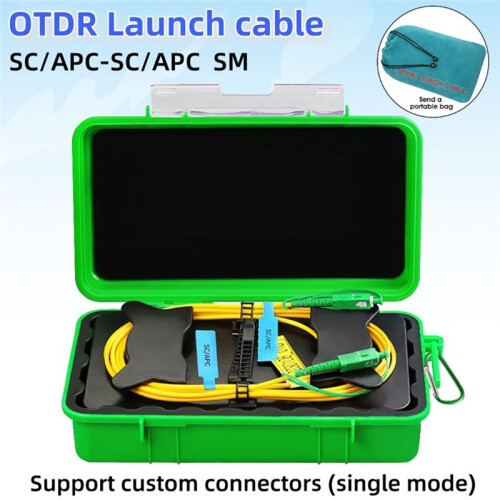 SC/APC-SC/APC OTDR Launch Cable OTDR Optical Fiber Cable Test Extension  OTDR Dead Zone Eliminator Single Mode 1