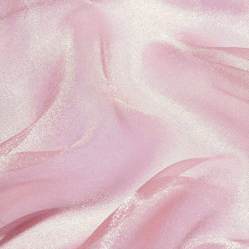 Faixa de cadeira em chiffon encaracolado rosa 2